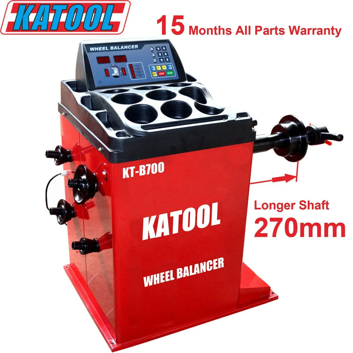Katool Tire Changer KT-T850 & Wheel Balancer KT-B700 Combo w/ adaptors