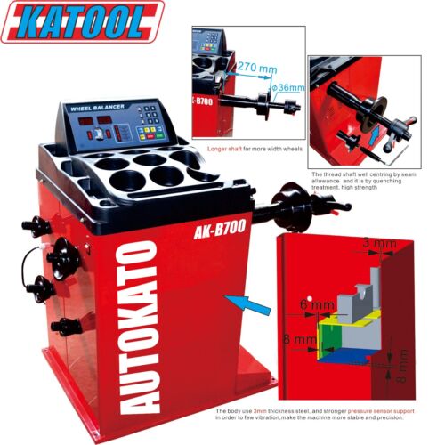 Katool Tire Changer KT-T810 & Wheel Balancer KT-B700 Combo w/ adaptors