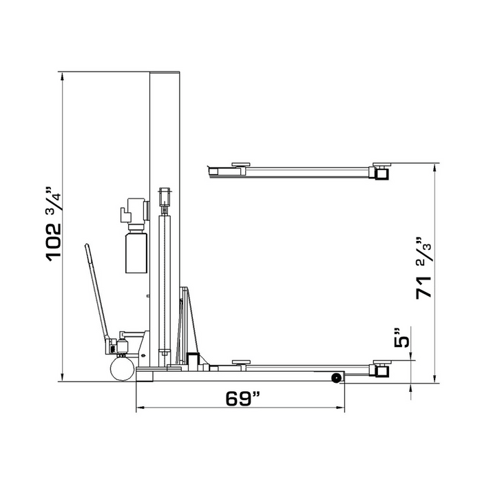 Katool Single Post Lift SPL 700