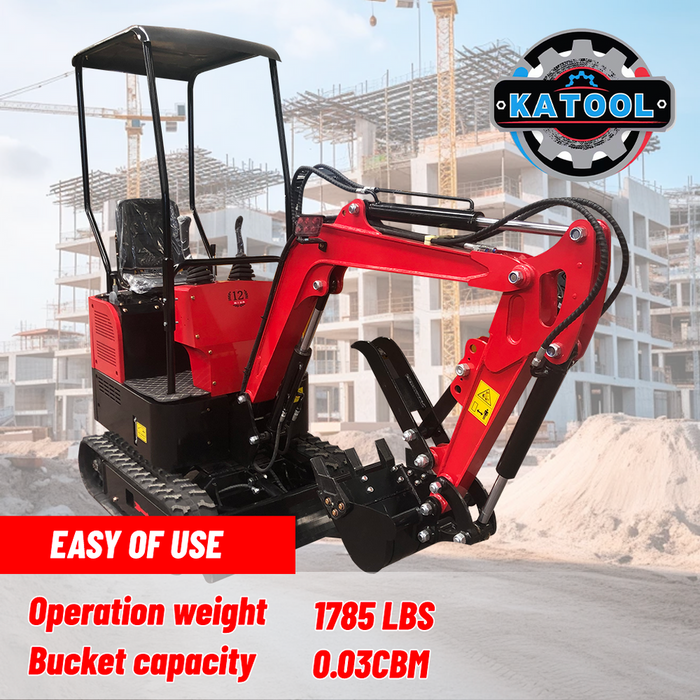 Katool KT-EX20 Mini Excavator Crawler Digger Bucket KT-EX20 /Mechanical thumb B&S Gas Engine