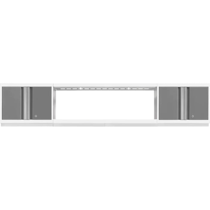 NewAge Bold 3.0 Series 3-Piece Wall Cabinet Set With 72" Integrated Display Shelf